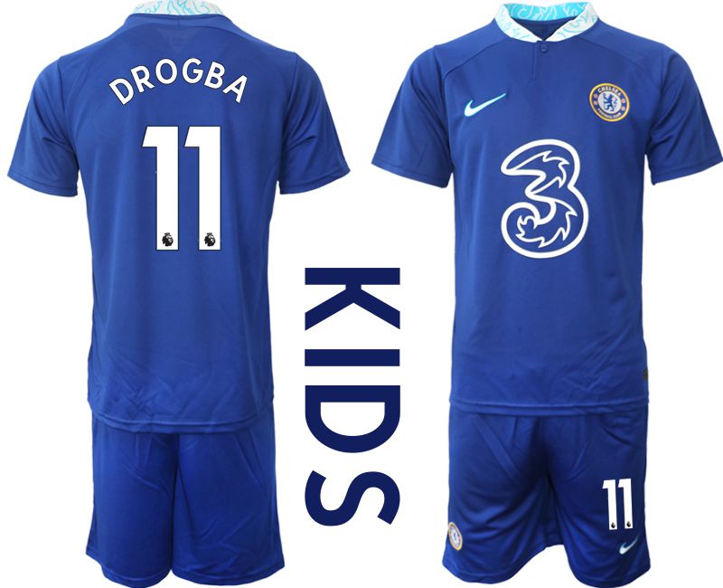 Youth 2022-2023 Club Chelsea FC home blue #11 Soccer Jersey